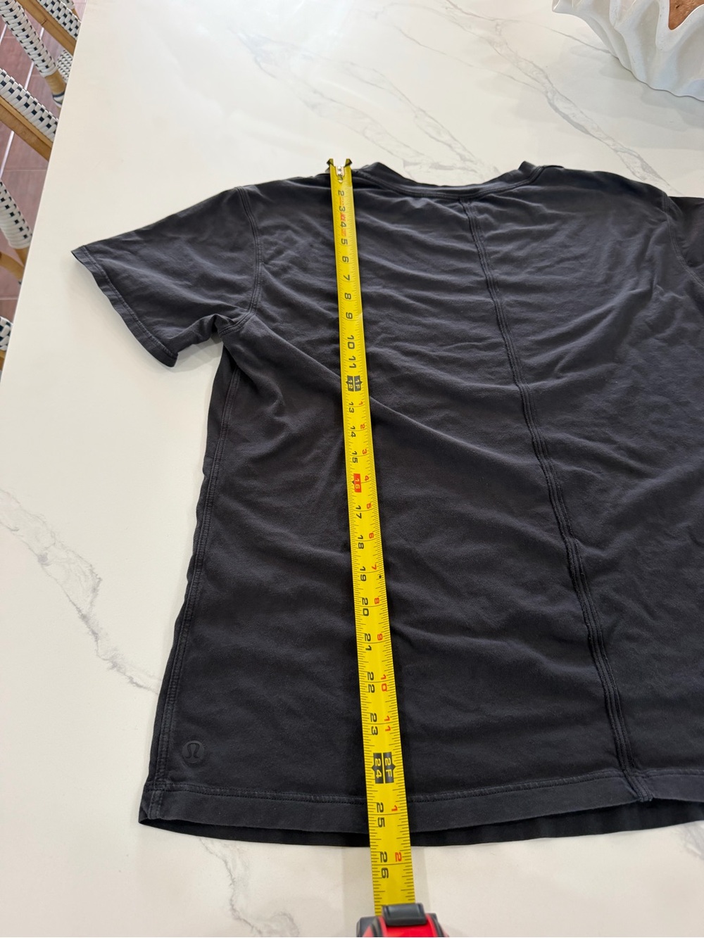 Lululemon Women's Classic-Fit Cotton Blend Workout T-Shirt Black Size 10/12 - Picture 4 of 5